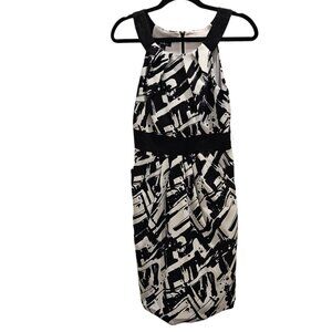 BCX Dress | Bold Black & White print | SZ3 | Bodice & Skirt